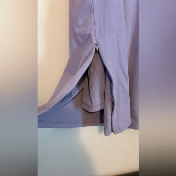 FLZ Lilac Spaghetti-Strap Mini Dress with built in shorts Women’s size medium. - Picture 9 of 11